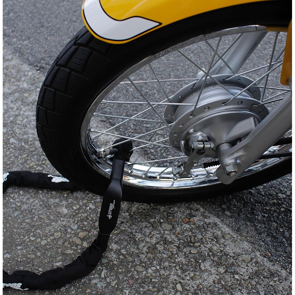 Crops Chain Lock K4-66 | 6mm x 1100mm Dimple Key CP-K4-66-01 (Black)