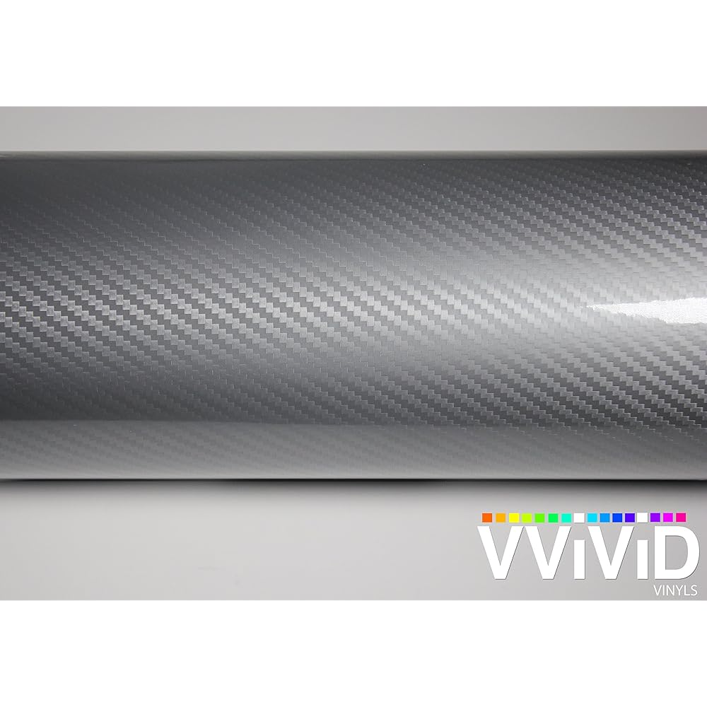 VVIVID epoxy high glossy carbon vinyl lap film DIY Easy installation is not dirty (3 feet x 5 feet, red)