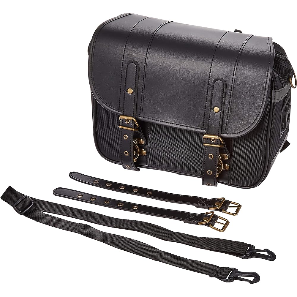 ROUGH&ROAD HB Single Saddle Bag M Black W32XD14XH24cm RA1026