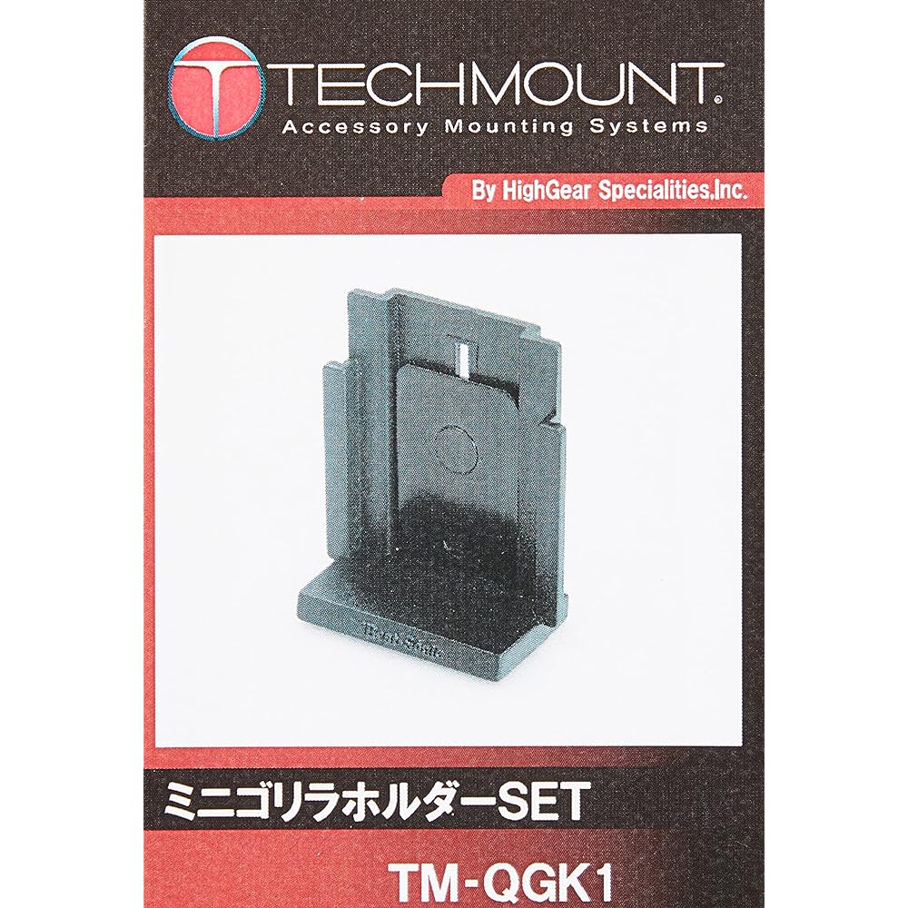 Kijima Bike Bike Parts Adapter Set Tech Mount Mini Gorilla Compatible TM-QGK1 Black