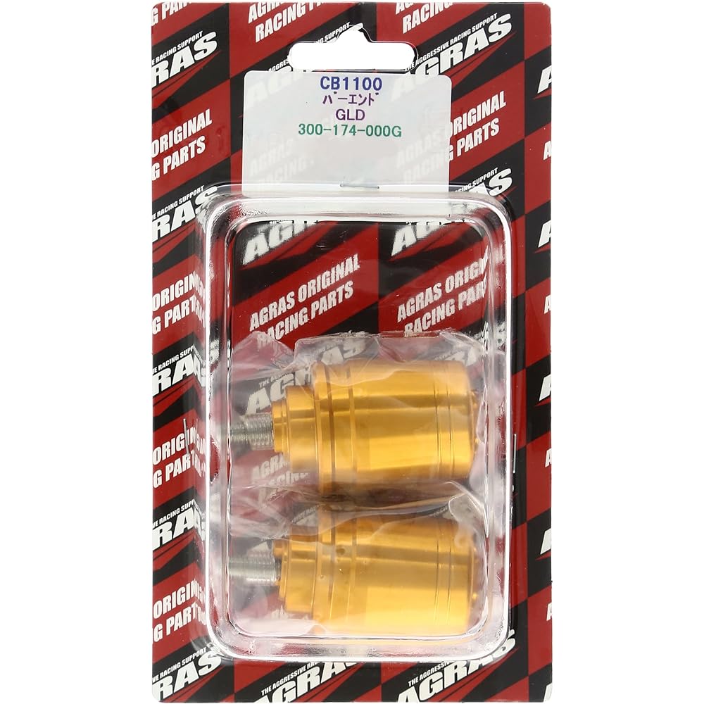 AGRAS Bar End Outer Diameter φ32 One Piece Type Gold CB1100(-12) 300-174-000G