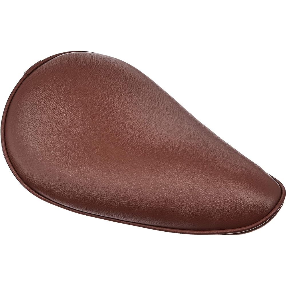 HEAVEN'S Long Nose Foam Solo Seat Back Side Up Smooth Black G-BK-S