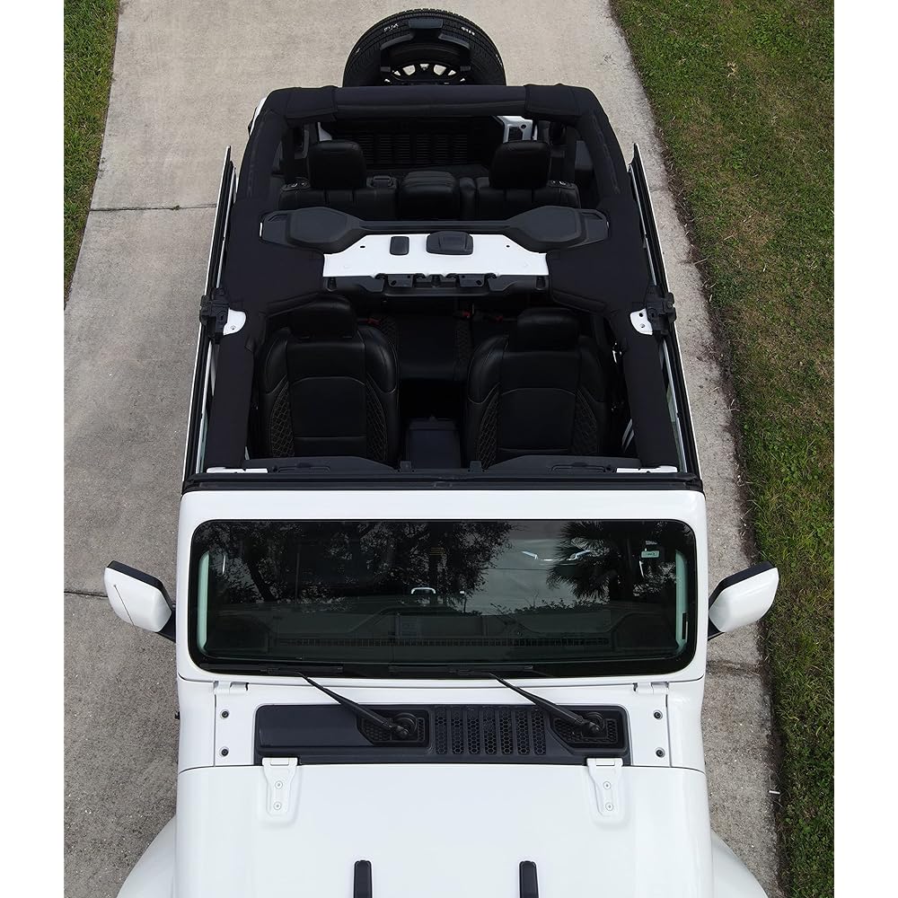 KOVERZ Neoplenrol Barpad Barpad Jeep Wrangler JL Unlimited 4 Door JLU 2018-Current Black