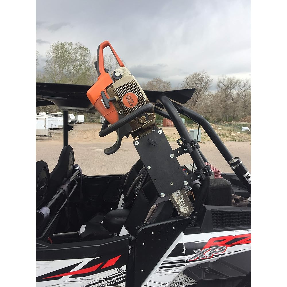 UTV Roll Bar Chain Saw Mount Yamaha Honda Polaris CAN AM All Round Roll Bar 1 inch 2 inch RCM-3012 HORNET Outdoor