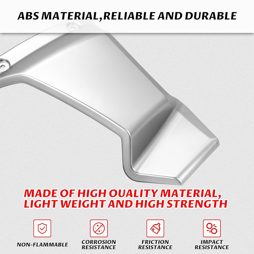 SAUTVS Silver Color Front Greater Rim CAN-AM Ryker Lower Grill Protector CAN AM RYKER 600 900 Sport & Ryker RALLY EDITION All model accessories (OEM 219400947 replacement)