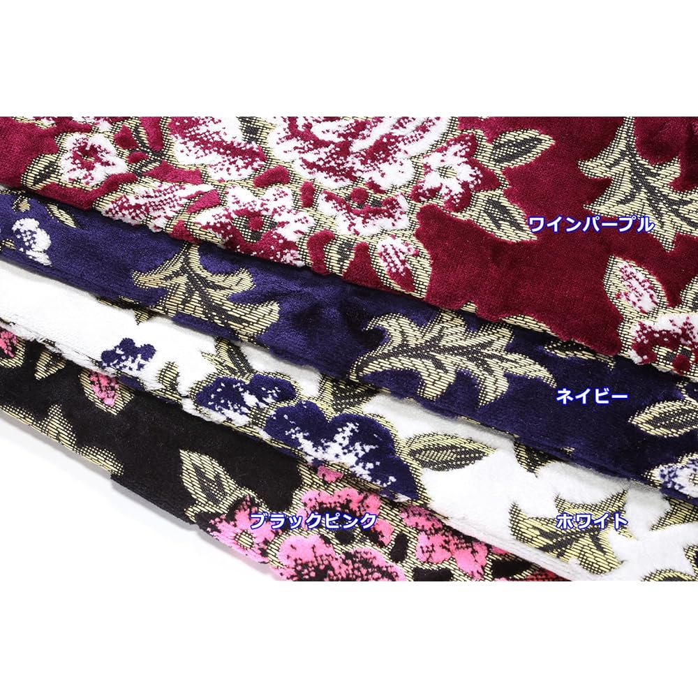 Miyabi Front Curtain Kinkasan Madonna White Frange: Gold Size: L (2200mm) MFC-MA-WHL