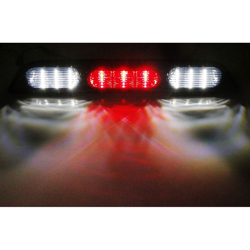 IJDMTOY Smok lens Full LED High mount Third brake/Stop Light Assembly Ford 2015-2020 F-150 2017--UP F-250 F-350 2019--UP RANGER, 2022-Maverick