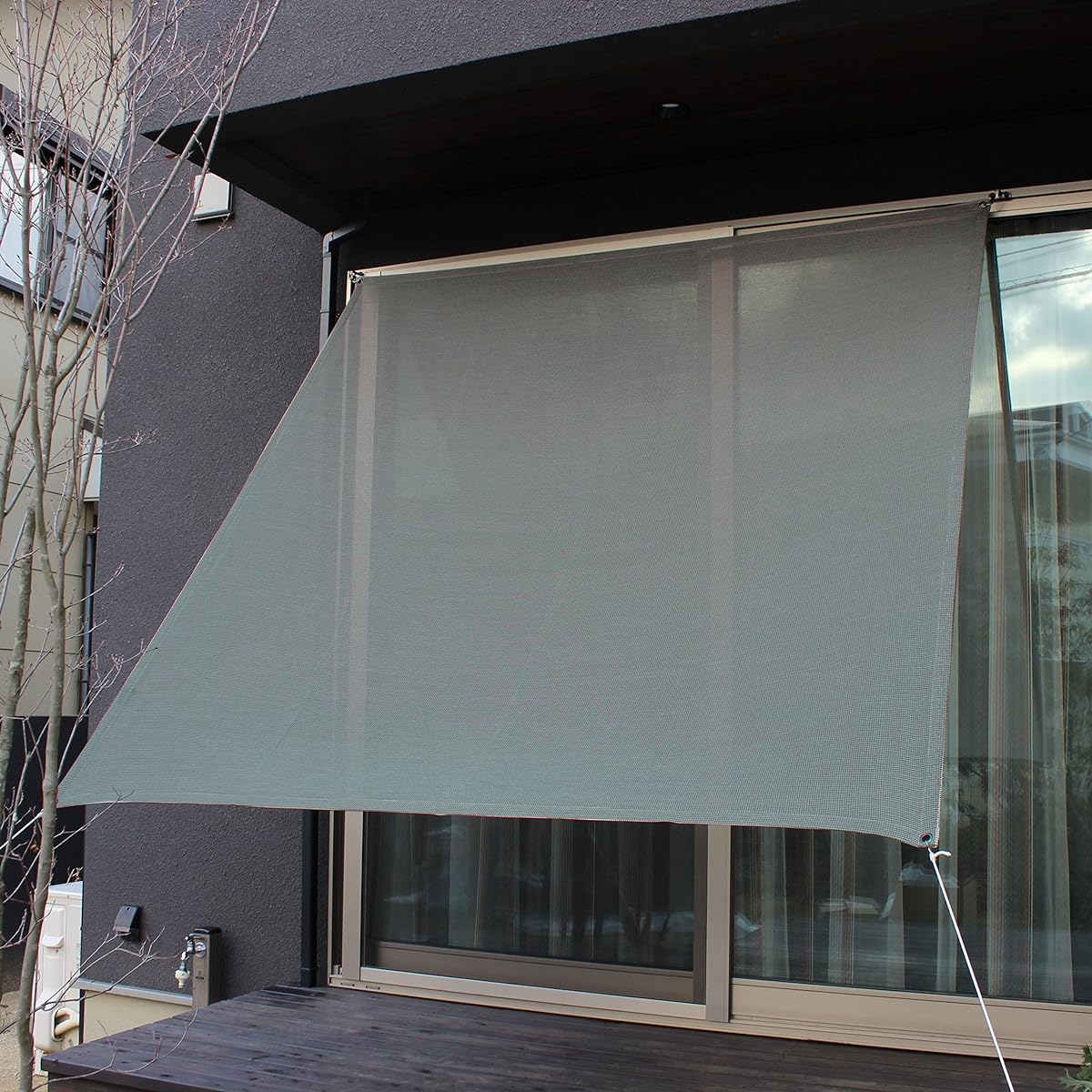 Ichiori Shade Sun Shade Screen Blackout Type Green