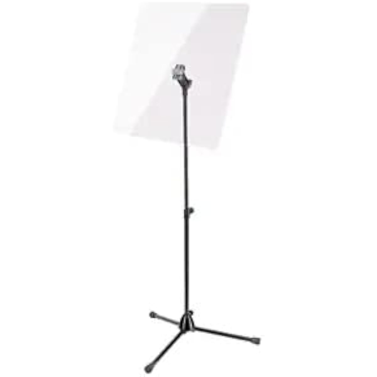 K&M Transparent Acrylic Glass Stand PROTECTIVE SHIELD WITH STAND - black