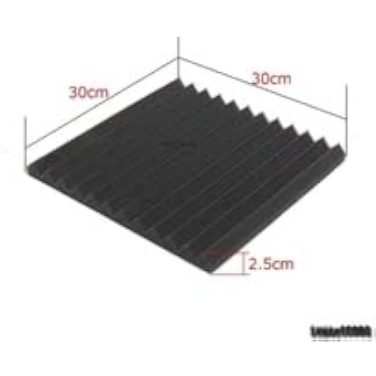 utr Soundproofing DIY Panel Soundproof Wall Sticker Studio Acoustic Absorption Music Kids Foam 300x300x25mm Set of 24