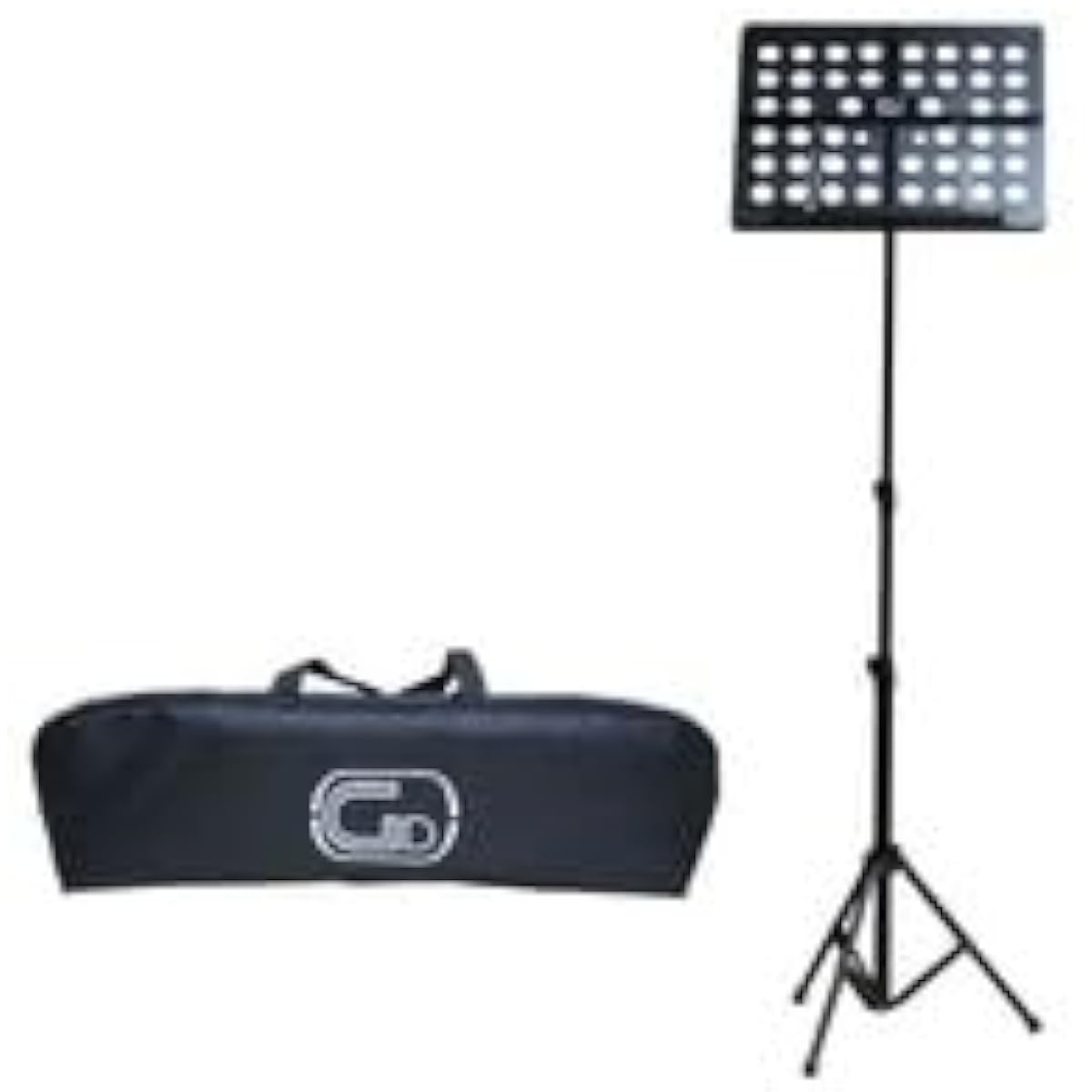Lightweight Foldable Orchestra Music Stand Black GID Foldable Small Music Stand GL-05 (with carrying case)
