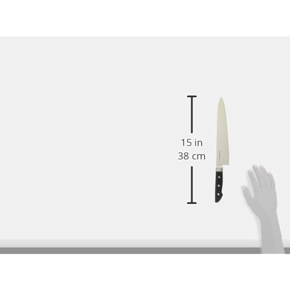 Honsho Kanemasa Black Plywood Gyuto with Brim 240mm