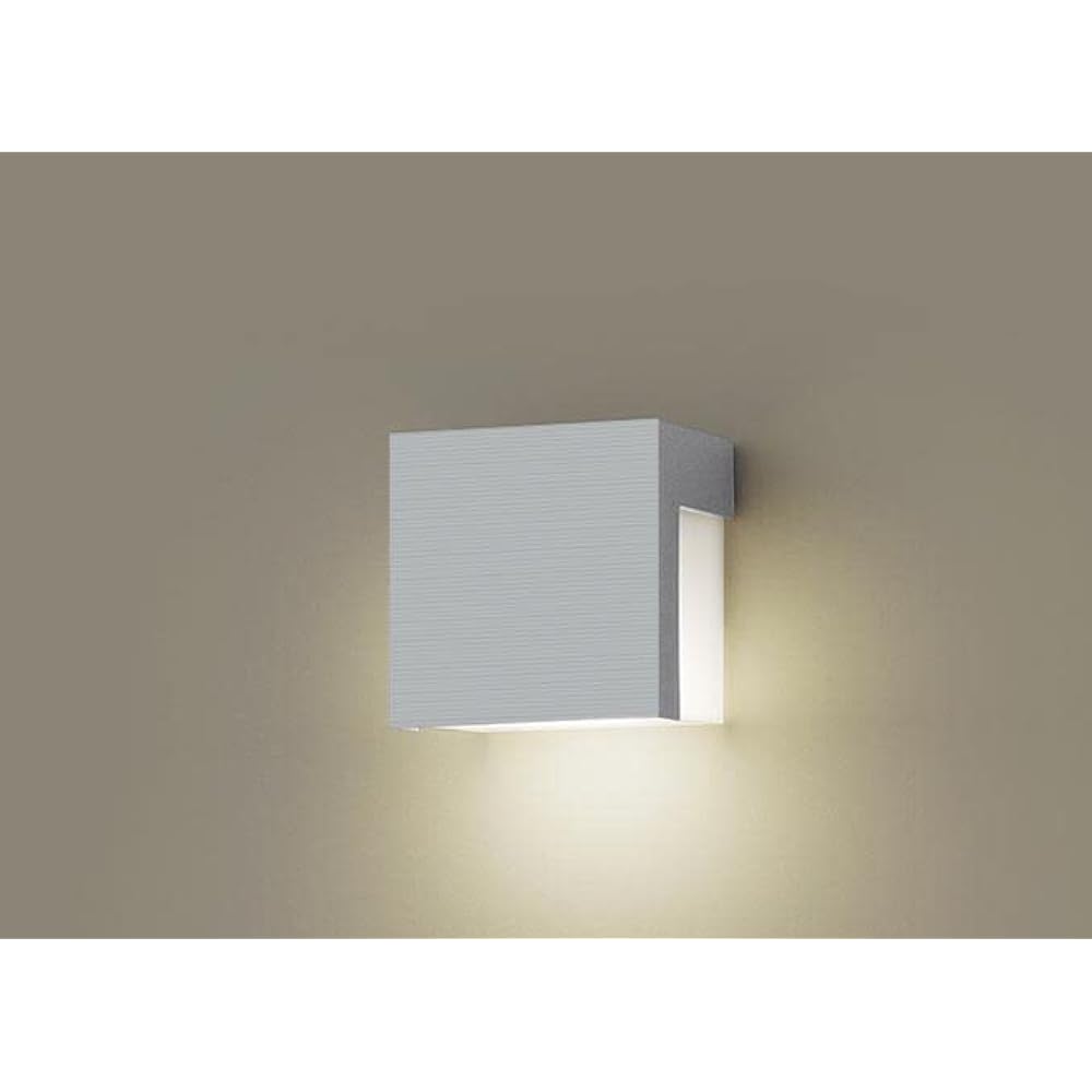 Panasonic LGW85111U Back Exit Light/Nameplate Light Directly Mounted on the Wall Light Bulb Color/Rainproof Type 40 Silver Metallic