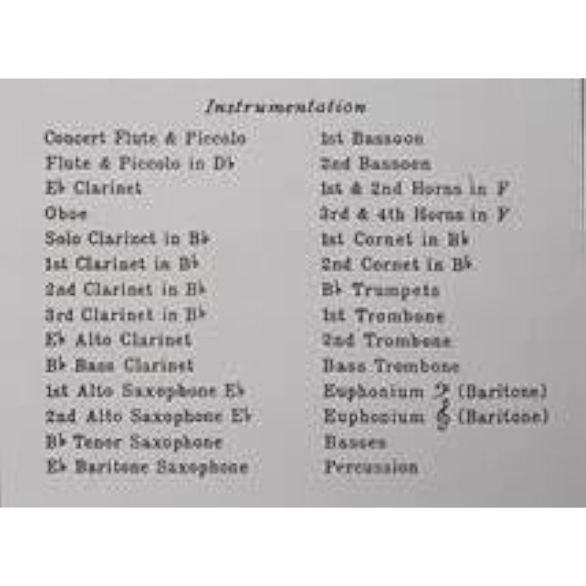 Wind Orchestra Score Arthur Sullivan Pineapple Pole Suite No. 2 C. Mackerras & W. J. Duthoit Score & Parts Set
