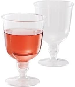 CYM Made in Japan Disposable Wine Glasses Plastic Wine Cups 30 Pieces CYMAK-30