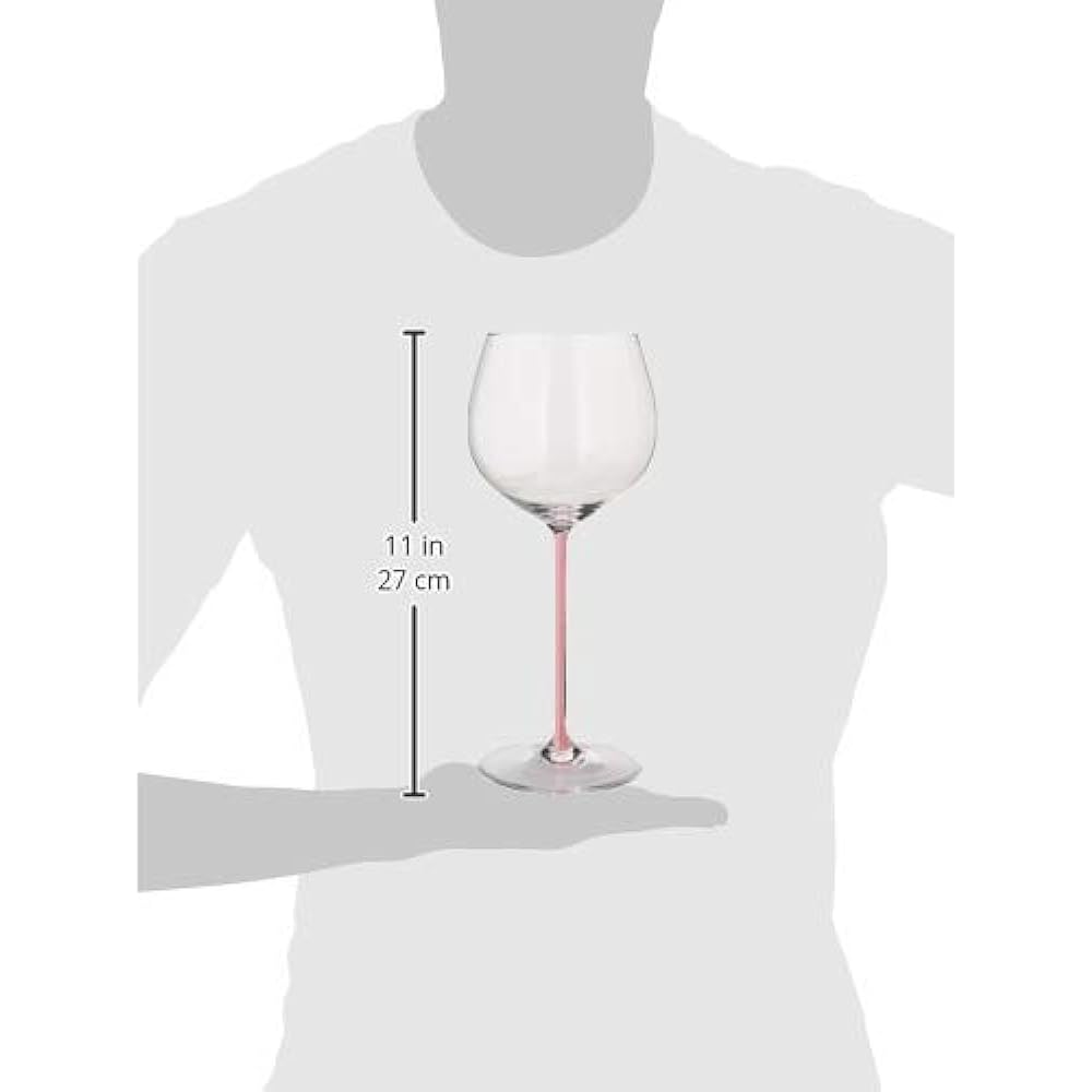 Riedel [Genuine] White Wine Glass Fat a Mano Oaked Chardonnay Pink 620ml 4900/97P