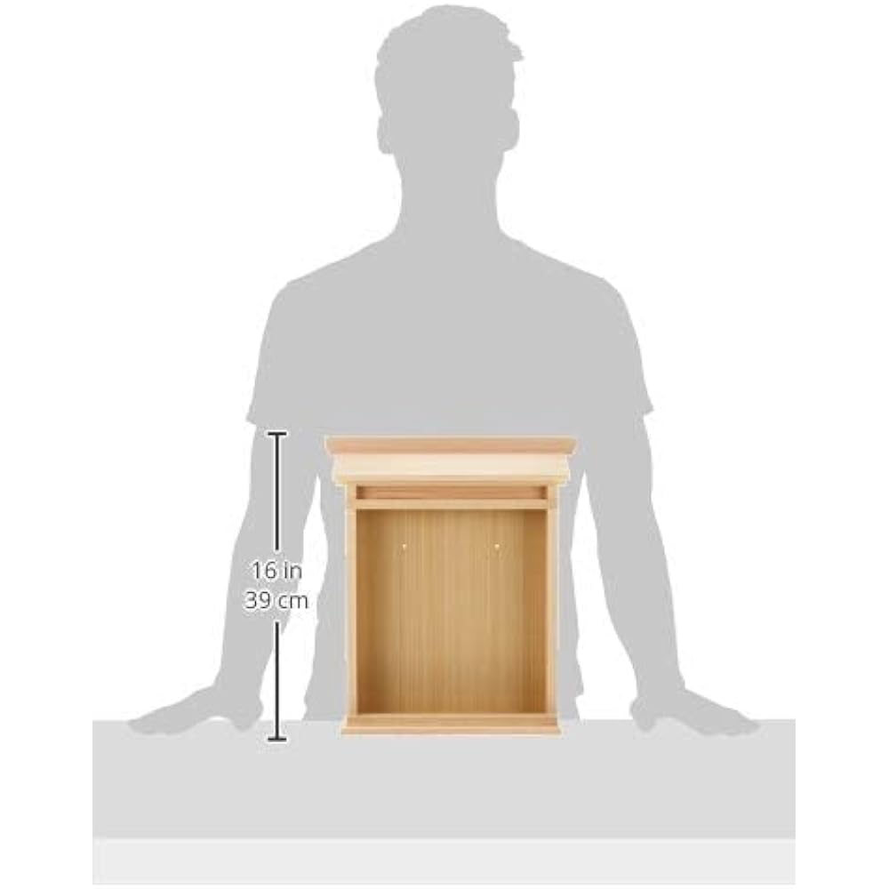 Shinto Altar Village Simple Shinto Altar Hanging Shinto Altar Sansha Natural 37.5 x 32 x 6 cm