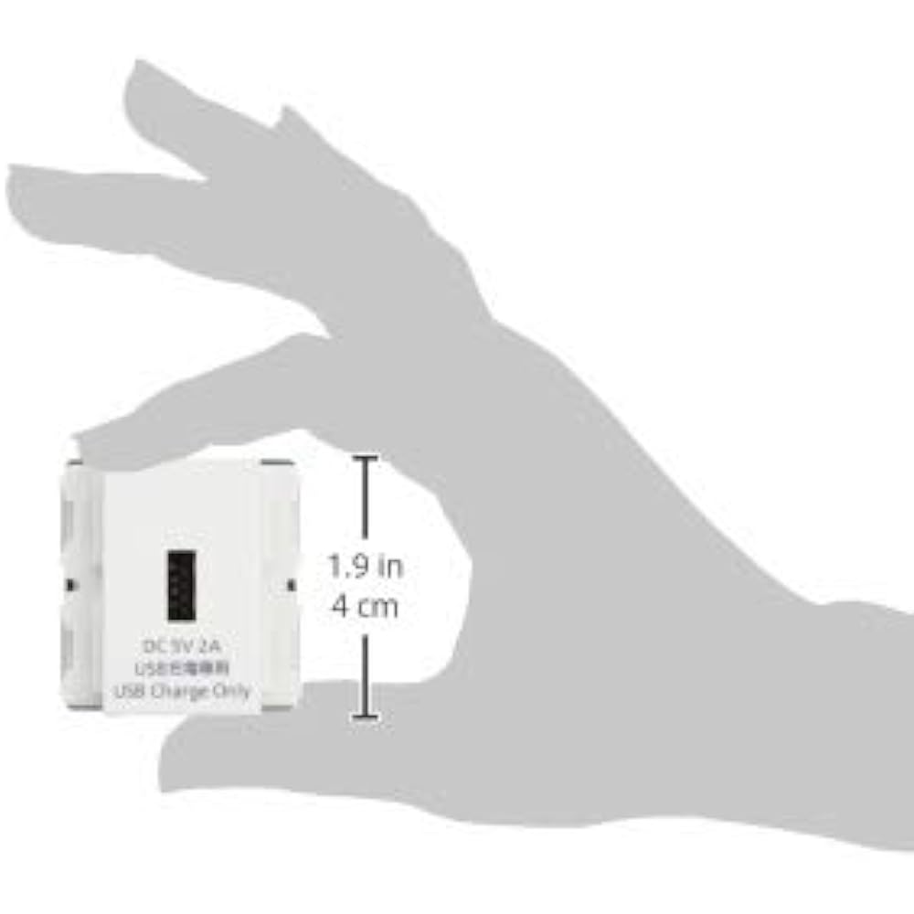 Panasonic Cosmo Series Wide 21 Embedded Charging USB Outlet White WN1471SW