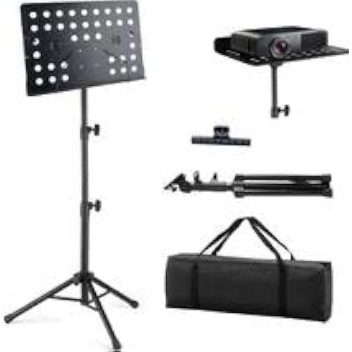 2023 Tabletop version with music clip, music stand, foldable, two functions, reading stand, tabletop, writing stand, music stand, heat dissipation, vertical placement, super sturdy