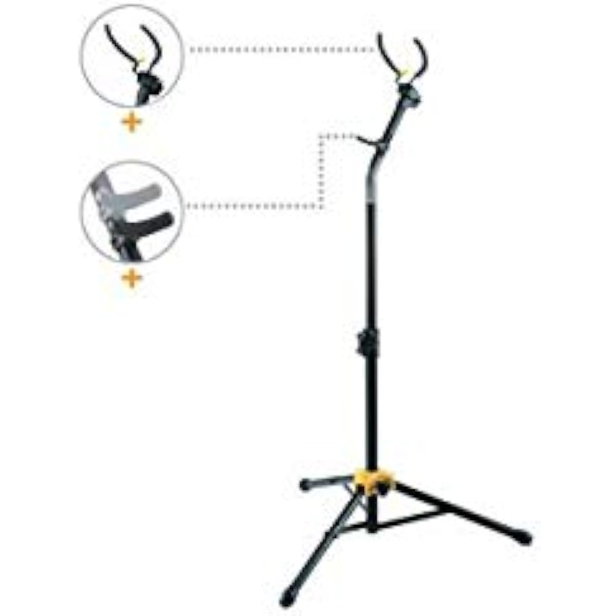 HERCULES STANDS DS730B Alto/Tenor Saxophone Stand