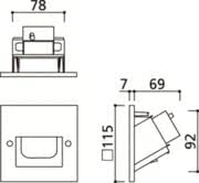 Orderic LED footlight OG254052P1