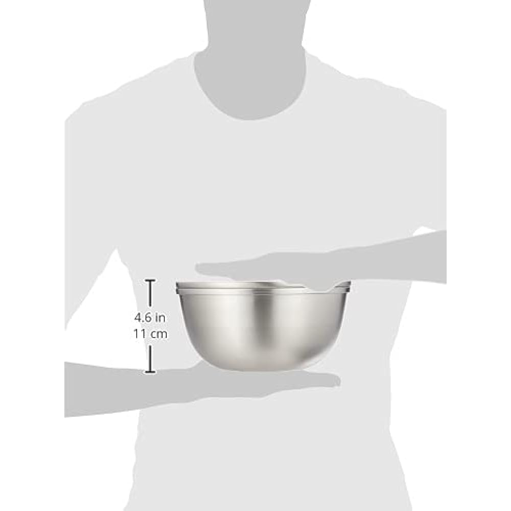 Wahei Freiz enzo made in Tsubame-Sanjo stainless steel colander & bowl 21cm set made in Japan AMG-0418