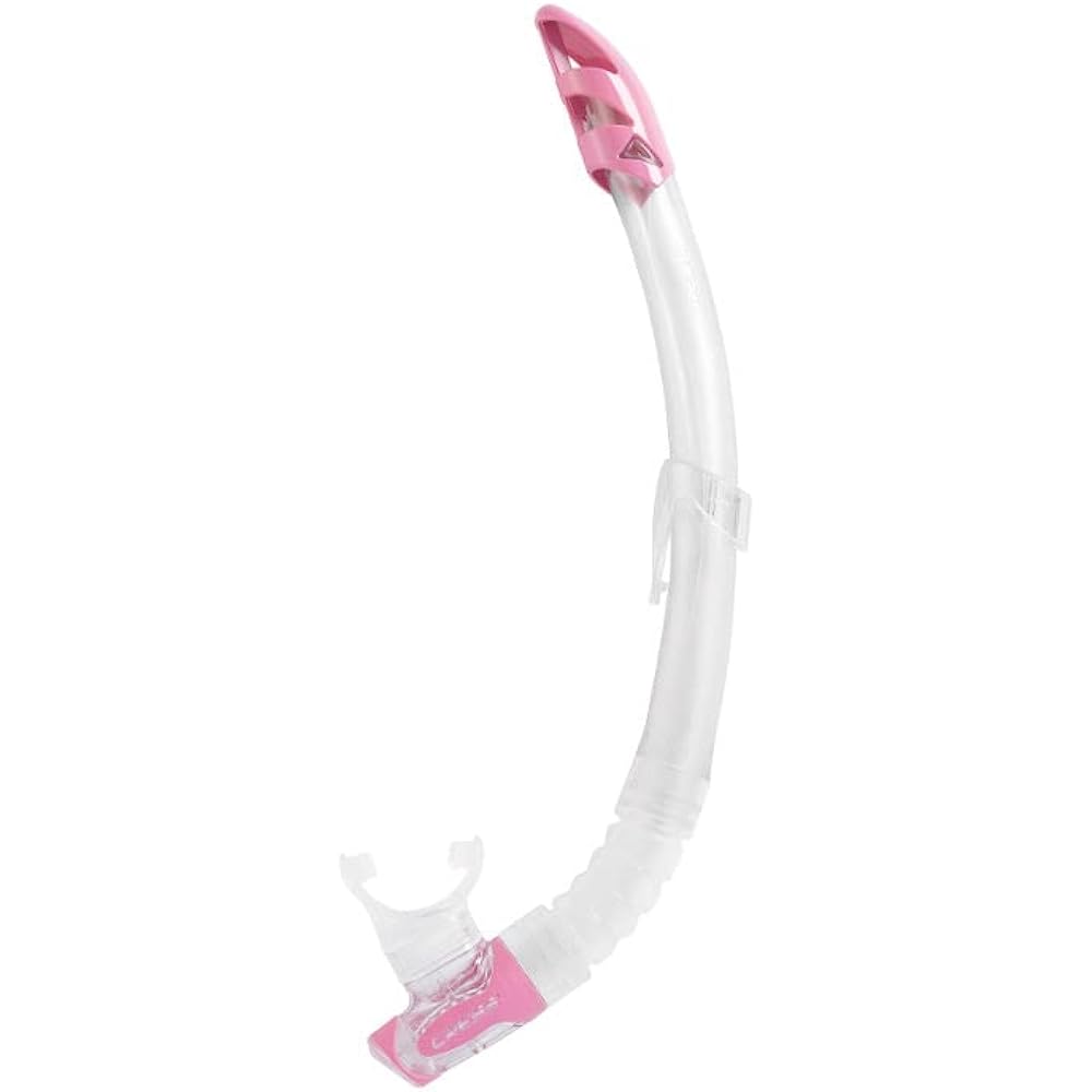 CRESSI Scuba Snorkeling Snorkel [GAMMA] Splash Guard Soft Silicone Mouthpiece with Drain Valve [Genuine Product]