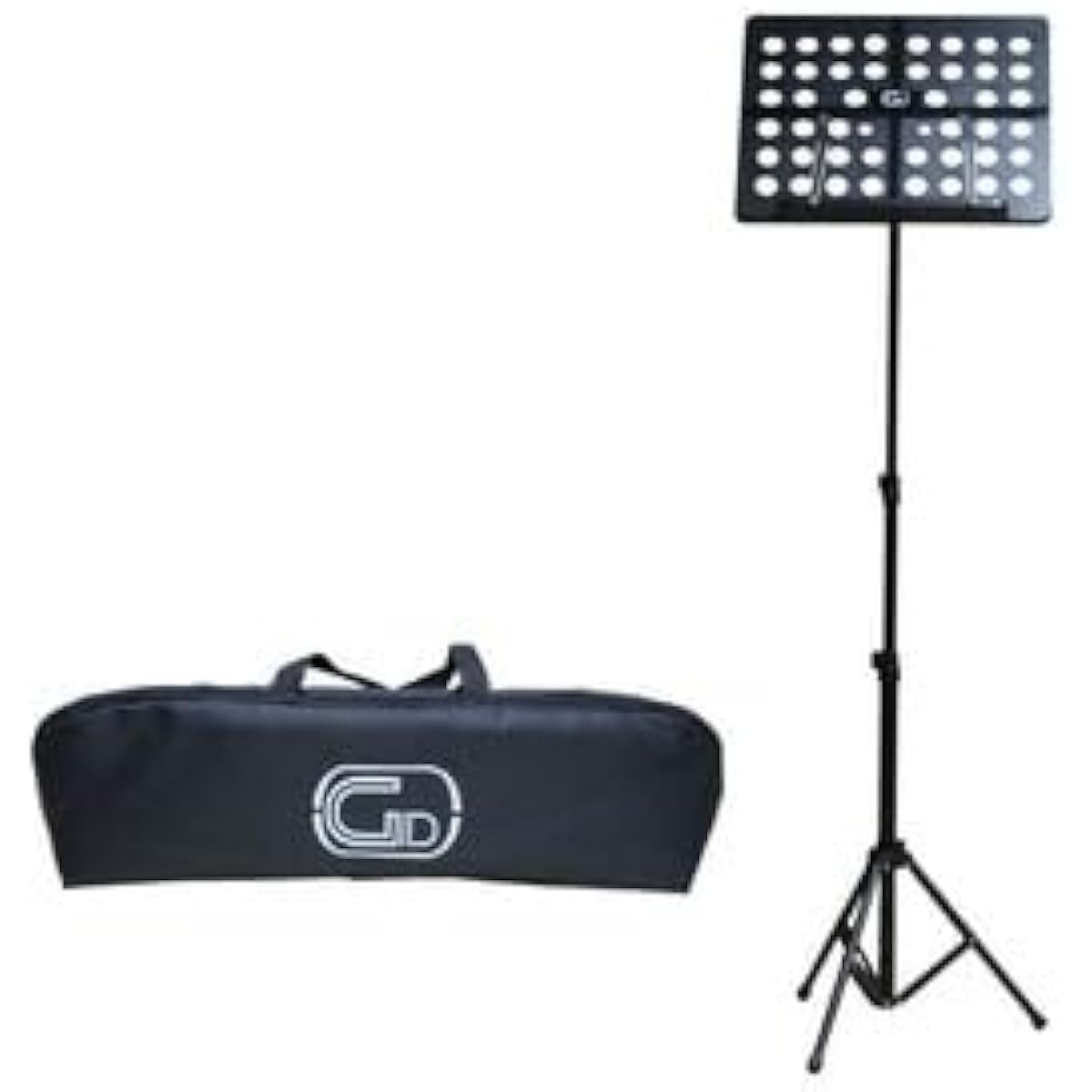 Lightweight Foldable Orchestra Music Stand Black GID Foldable Small Music Stand GL-05 (with carrying case)