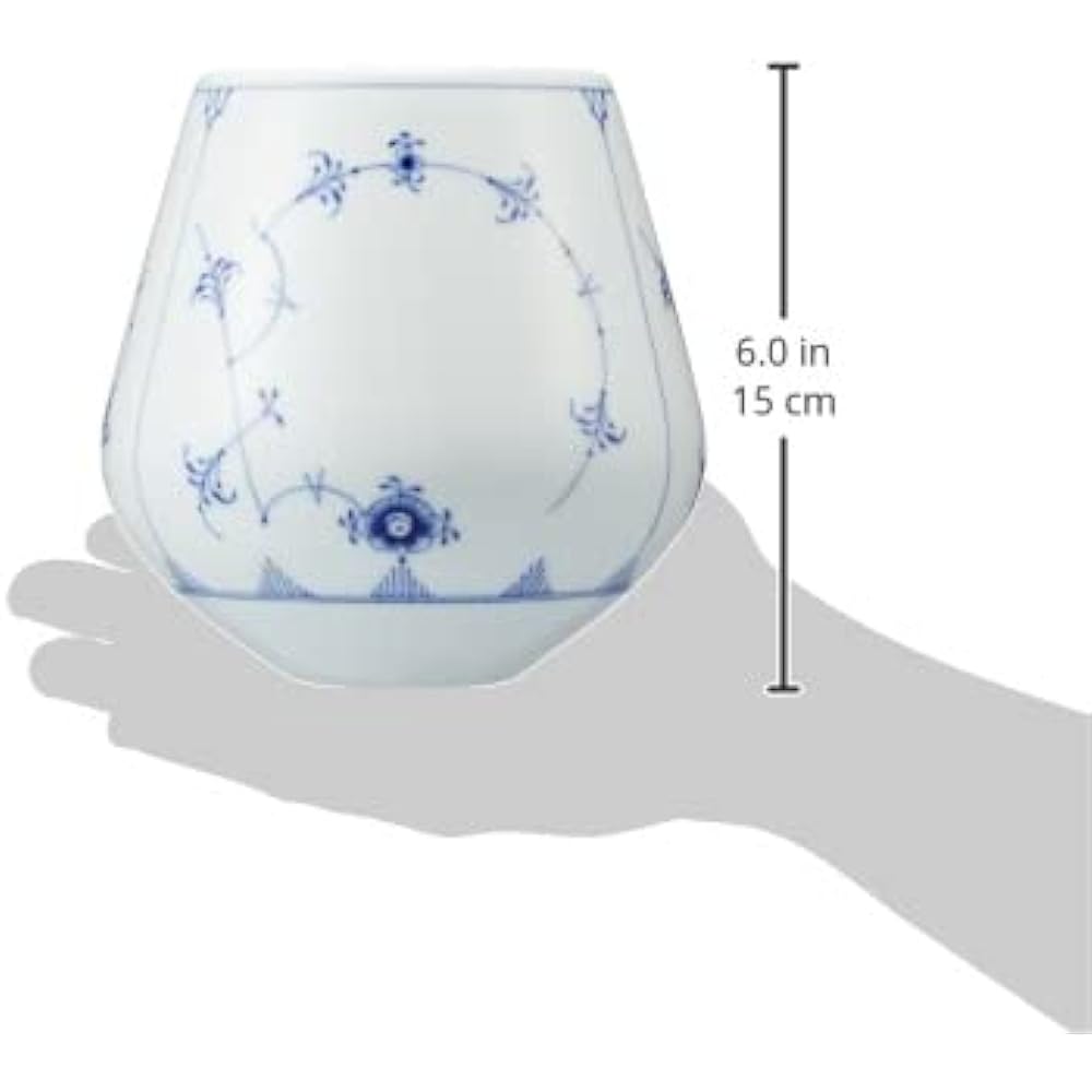 [Regular Imported Product] Royal Copenhagen Blue Fluted Plain Flower Vase M Vase Height 15cm Wedding Gift Present 1016771