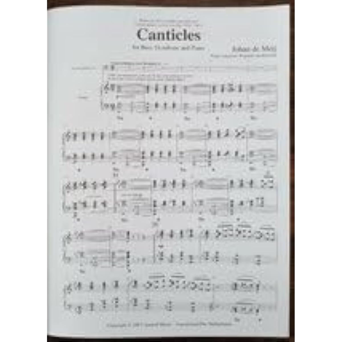 Bass Trombone Sheet Music Johan Demeikantikul Listen Bass Trombone & Piano