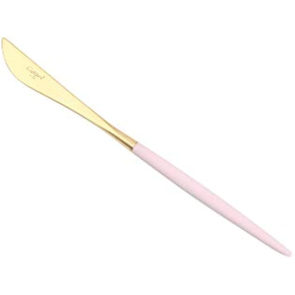 Cutipol GOA Pink Matte Gold Dessert 3 Piece Set (Knife, Fork, Spoon)
