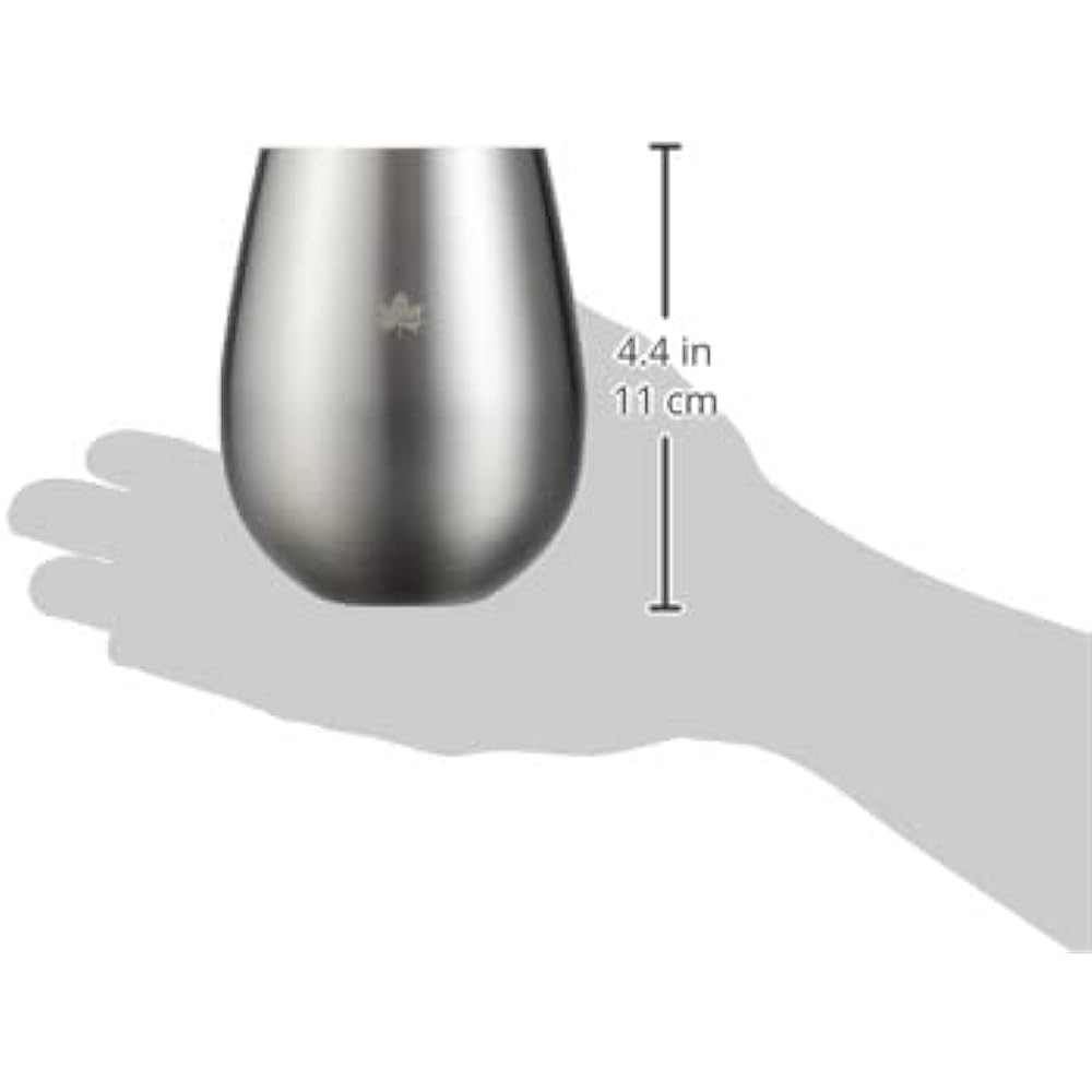LOGOS Stainless Steel Tumbler 81285190 Silver (approx.) Diameter 9 x Height 11.5cm