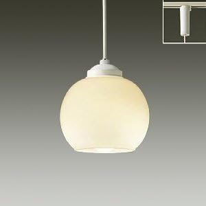 DAIKO LED Small Pendant Light with Lamp, LED Bulb 4.3W (E26), Light Bulb Color, 2700K, Hanging Ceiling Mounted Type, White DPN-38726Y