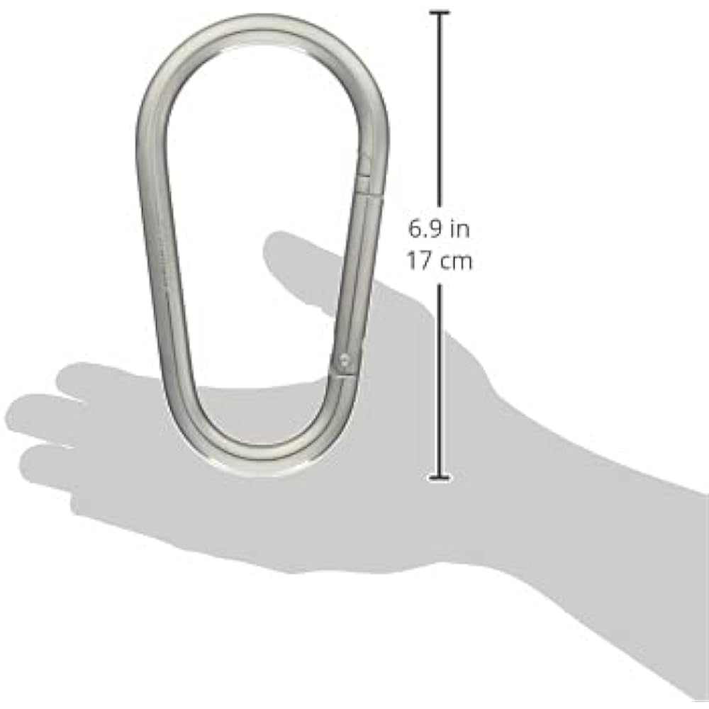 TRUSCO Stainless Steel Carabiner Jumbo (No Ring) 12mm TKBJ-12A