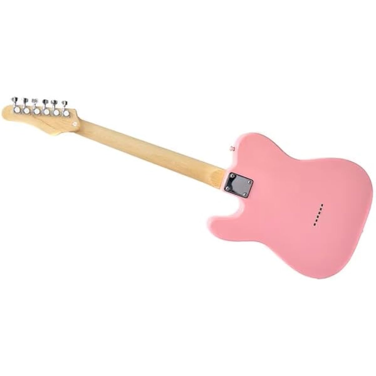 PLAYTECH Electric Guitar TL Type Rose Pink Equipped with 2 Single Pickups