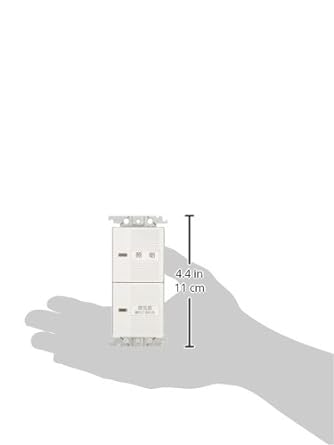 Panasonic Cosmo Series Wide 21 Embedded Electronic Toilet Ventilation Switch Set (White) WTC54816W