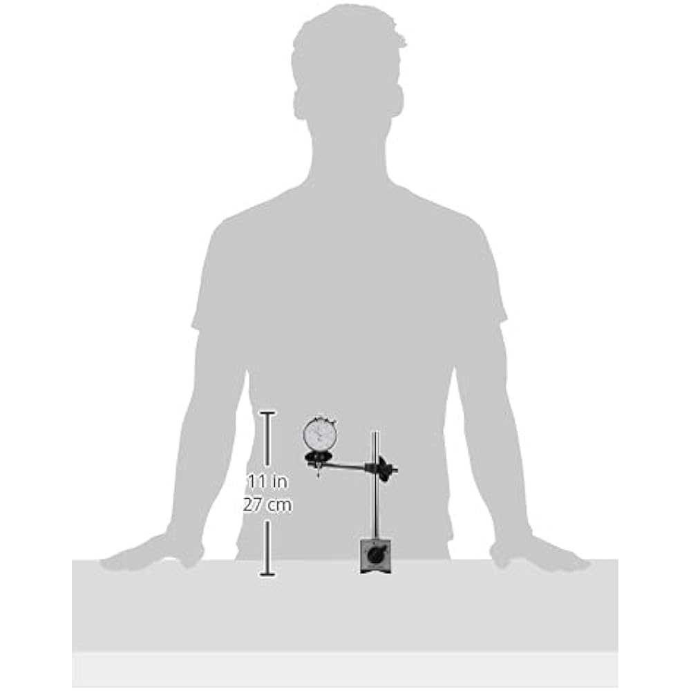 Shinwa Sokutei Dial Gauge Standard Type Magnetic Stand A-2 Set 50252