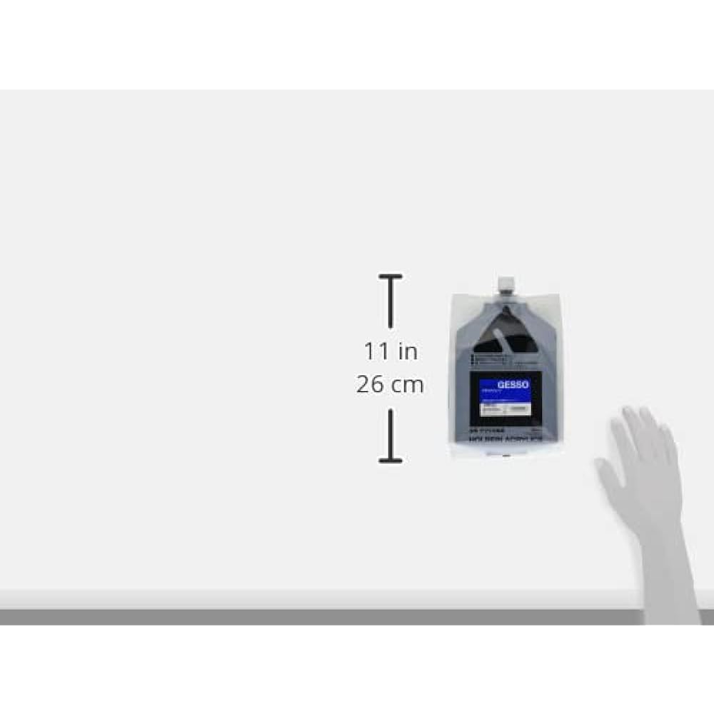Holbein Acrylic Medium AM506 2000ml Black Gesso (Black background coating standard particle type) 14506
