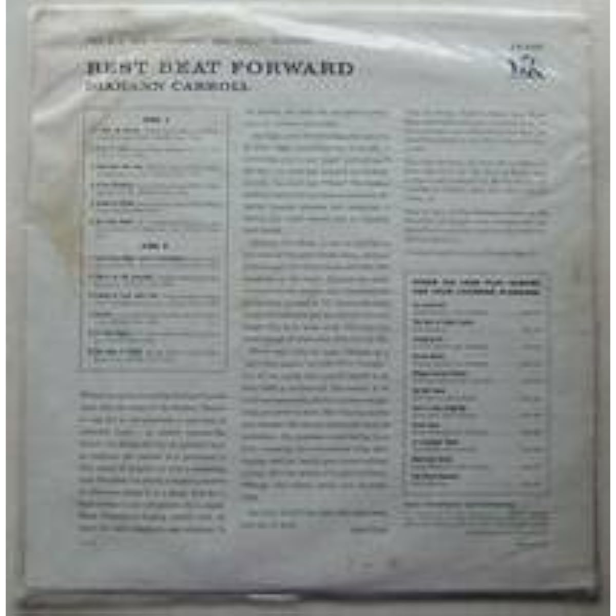 ・ DIAHANN CARROLL/Best Beat Forward Vik LX-1131 (mono)