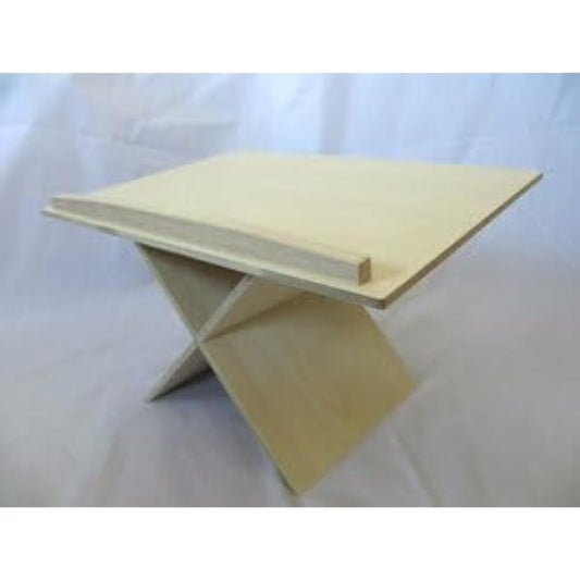 Assembled seated viewing stand (music stand) for Japanese music, X-shaped, made of plywood, made in Japan