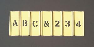 Esco approx. 102mm lettering play set (brass) EA591BX-8