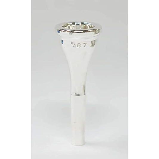 willie's Custom Brass Willie's French Horn Mouthpiece MC STD SP (Milky Cup/Standard Shank/Silver Finish) (AB7)