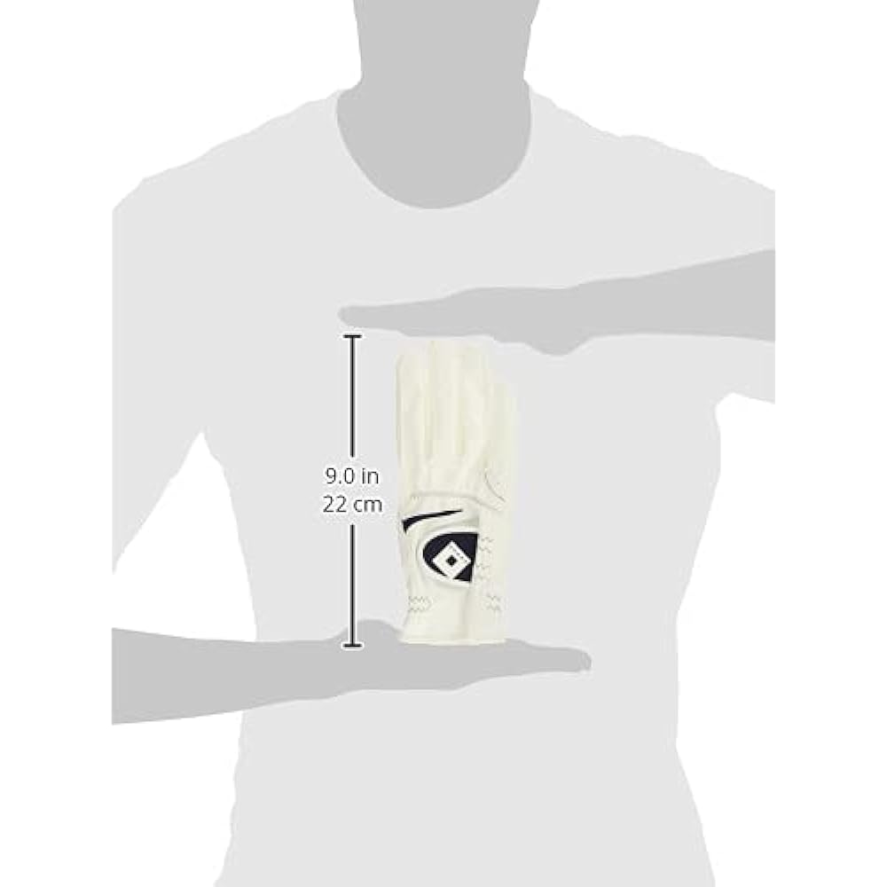 ONOFF Ladies gloves (both hands) White x Navy 21cm OG7321-04 NAV21