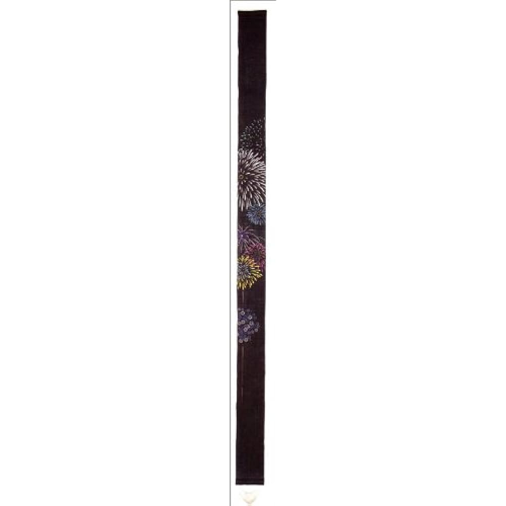 Hand-painted (linen tapestry "Fireworks 2") Japanese interior