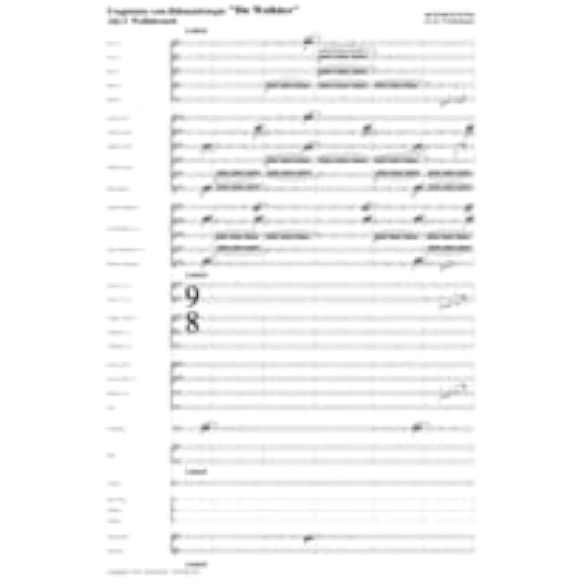 Wagner's "Ride of the Valkyries" and other wind orchestra score sets
