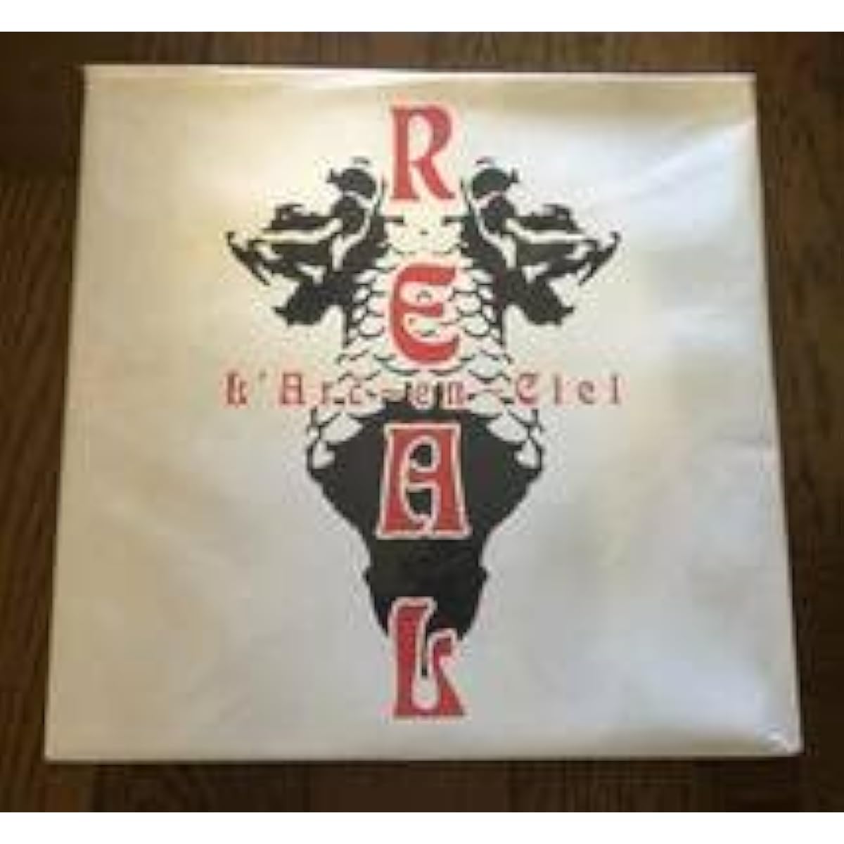 LP 12 inch L'Arc~en~Ciel REALW Paper jacket + envelope specification + color record KSJ2-6034 New unopened Sealed