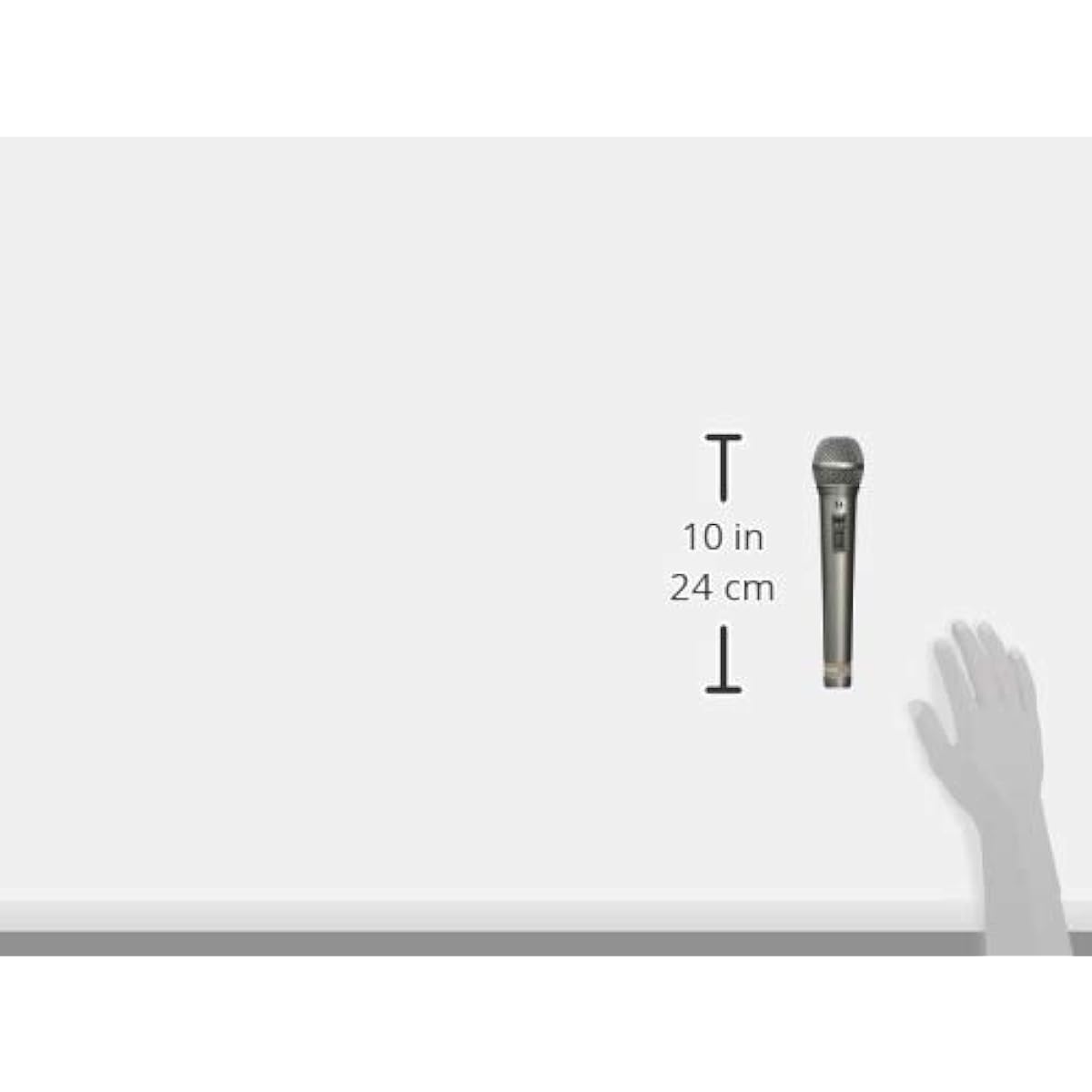 TOA Wireless Microphone Handheld 800MHz Silver WM-1265S