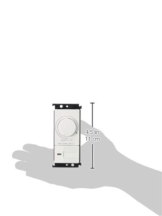 Panasonic Cosmo Series Wide 21 LED Recessed Dimmer Switch C Electronic Firefly Switch C Compatible LED Only 3.2A Rotary Type with Lower Limit Illuminance Setting Function White WTC57523W