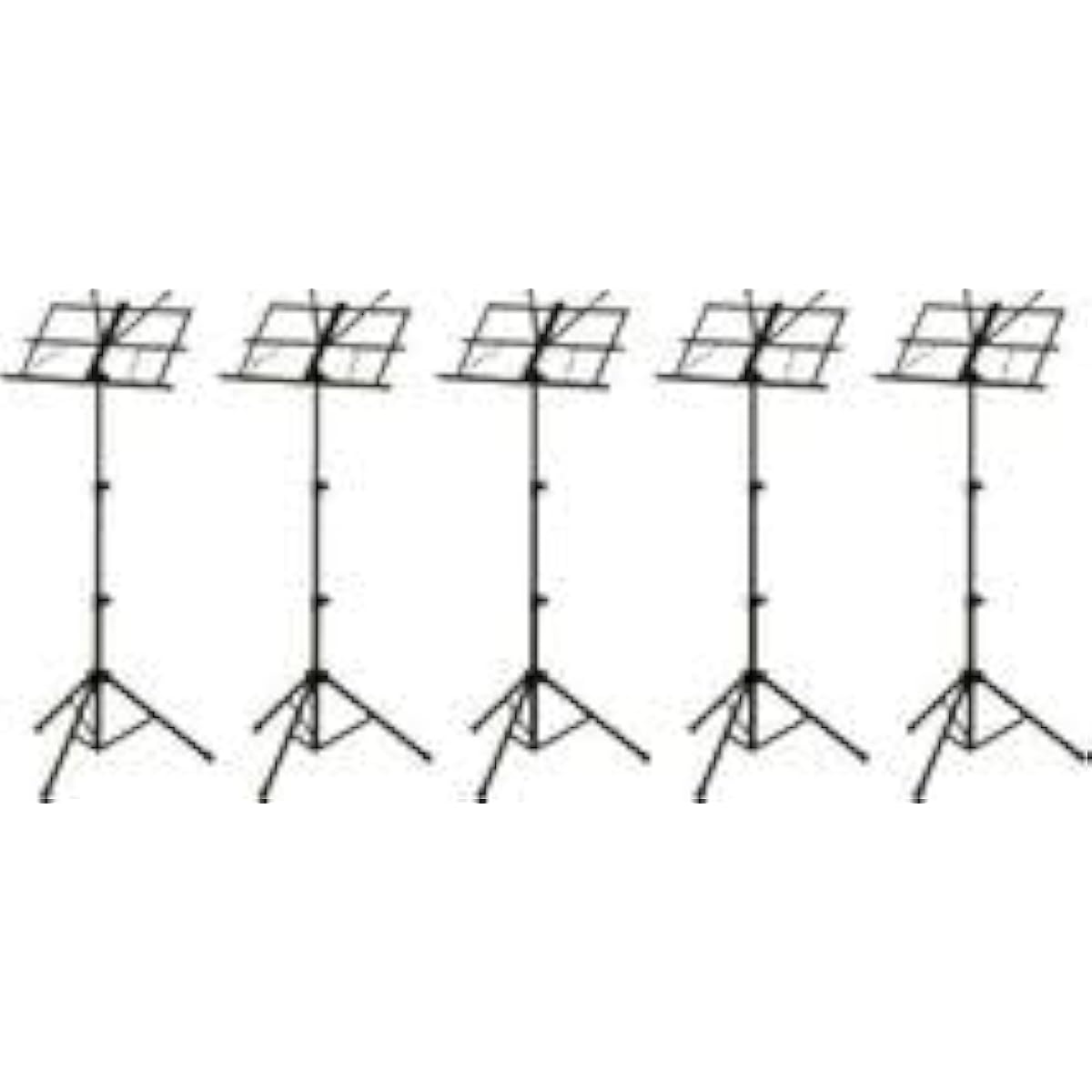 ARIA AMS-40B x 5 (simple steel music stand with special pouch)