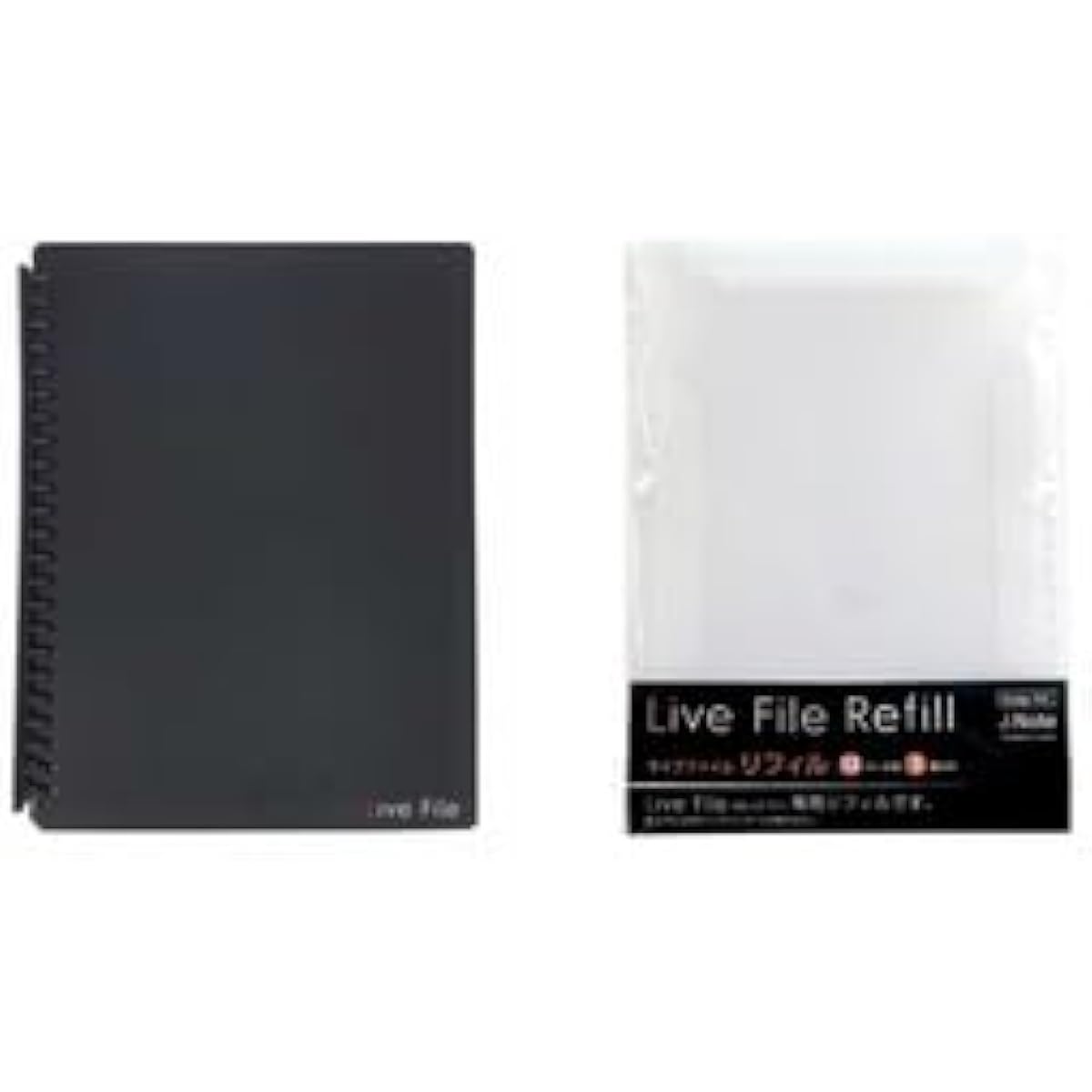 J.Note Live File AL-LF-01 Live File Music Sheet Storage File Set with 3 Refills (12 Pages)